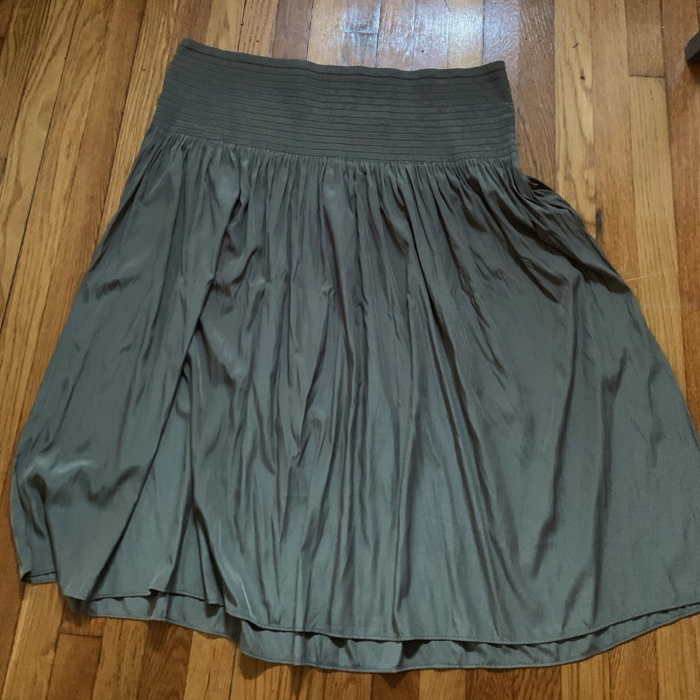 J.Jill flowy maxi skirt 4x sage